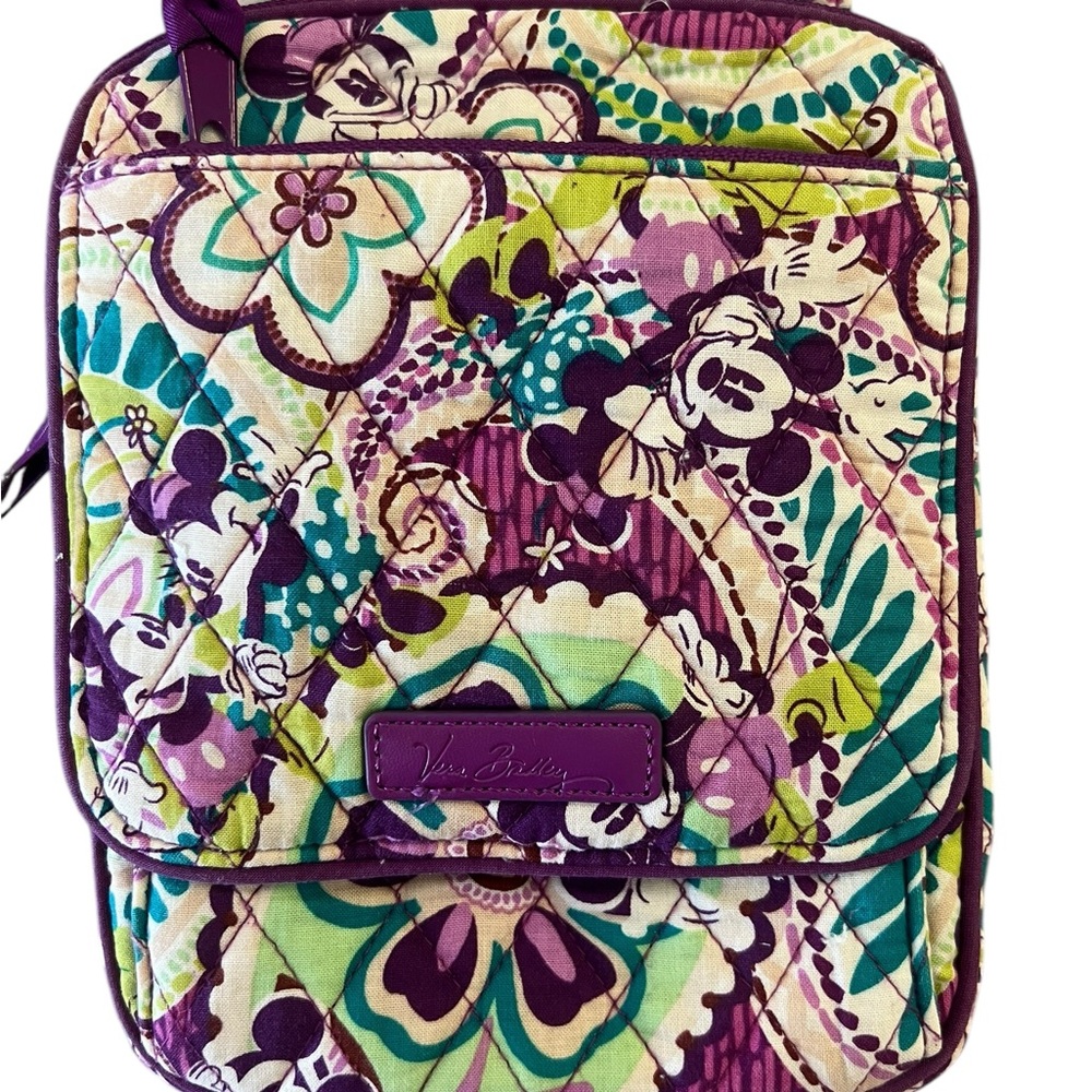 Vera Bradley X Disney Parks  Plums Up Mickey and Minnie Crossbody Small Purse - Picture 9 of 13